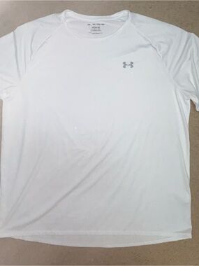 Under Armor MEMS  White Short-Sleeve Performance Tee